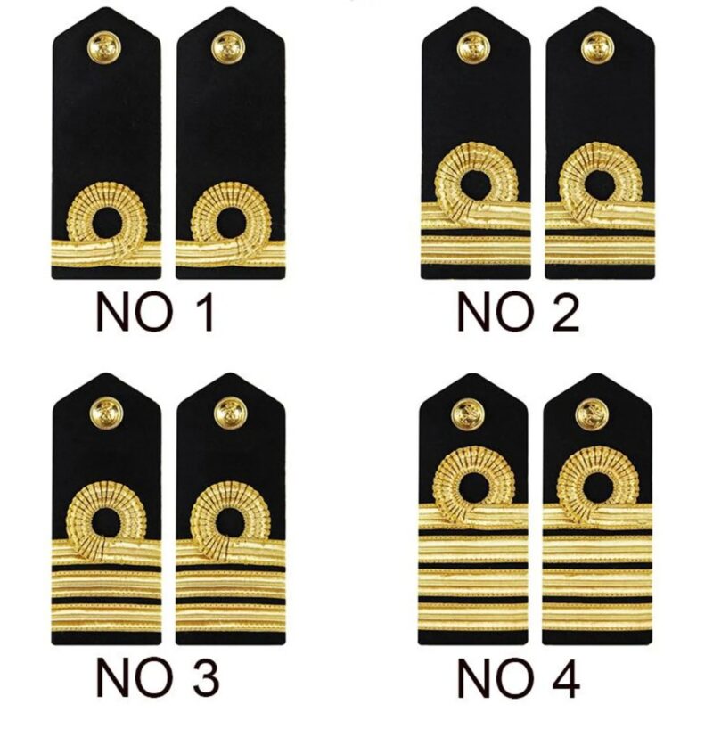 British Navy Epaulettes Shoulder Board Bullion Braid Naval Epaulets Captain Boatman Shipping Epaulet Gift Military Merchant Marine