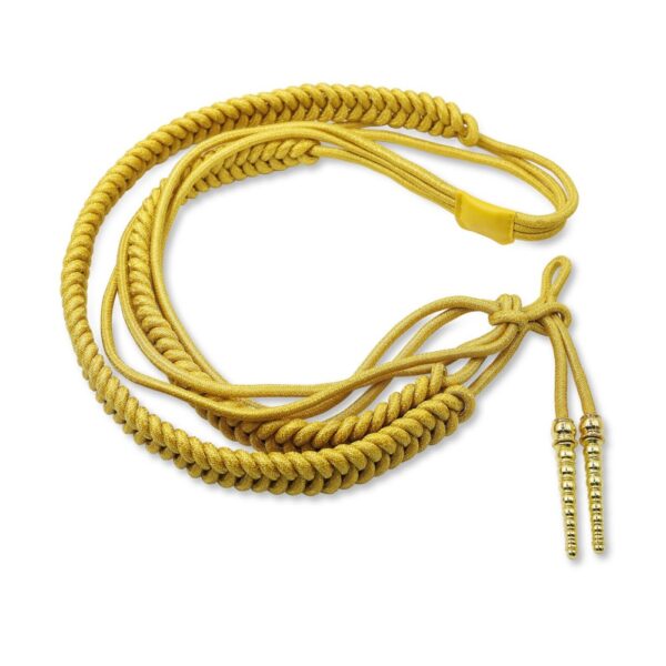 Gold Mylar Rope Aiguillette metal clip for Army Military Christmas uniform ornament Costume college - Image 2