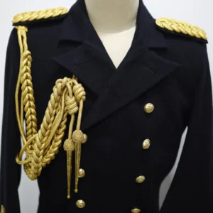 Golden Mylar Aiguillette: Cosplay Costume Shoulder Cord