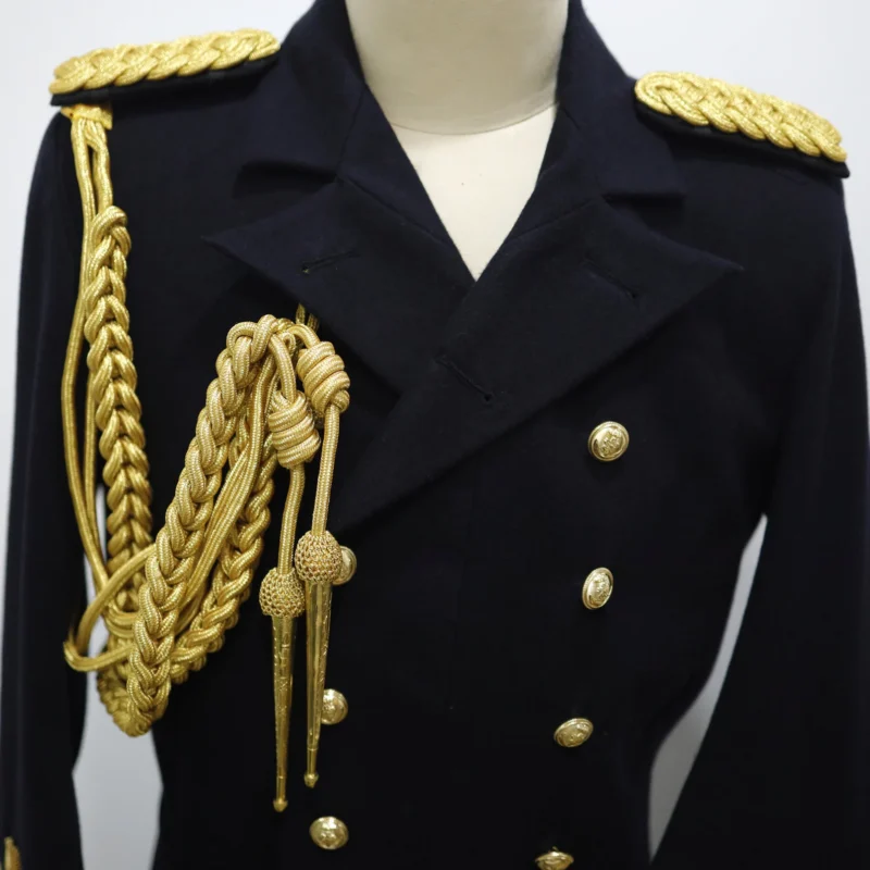 Golden Mylar Aiguillette: Cosplay Costume Shoulder Cord