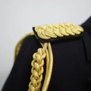 Golden Mylar Aiguillette: Cosplay Costume Shoulder Cord