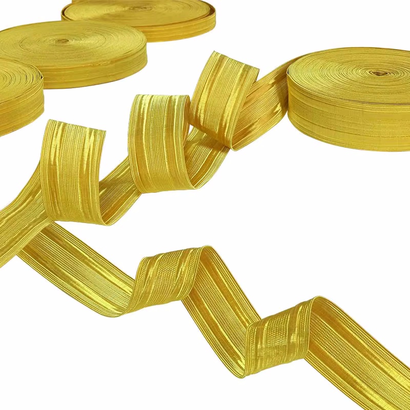 Military Gold Braid Webbing Trim Braid #8 w/ Copper Wire - Aviation, Marine, Security Uniforms & High-End Packaging