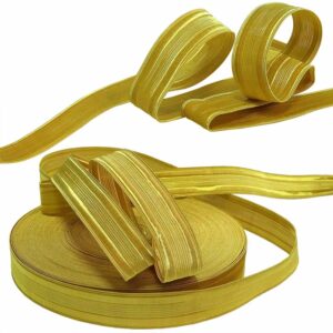 Military Gold Braid Webbing Trim Braid #8 w/ Copper Wire - Aviation, Marine, Security Uniforms & High-End Packaging