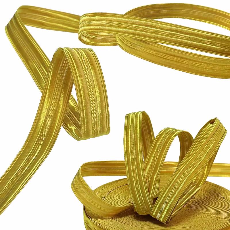 Military Gold Braid Webbing Trim Braid #8 w/ Copper Wire - Aviation, Marine, Security Uniforms & High-End Packaging