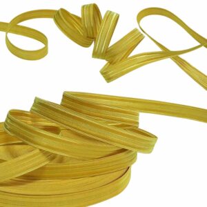 Military Gold Braid Webbing Trim Braid #8 w/ Copper Wire - Aviation, Marine, Security Uniforms & High-End Packaging