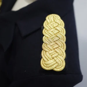Golden Mylar Aiguillette: Cosplay Costume Shoulder Cord