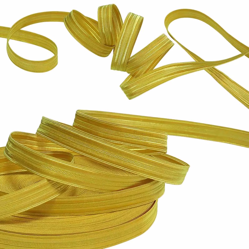 Military Gold Braid Webbing Trim Braid #8 w/ Copper Wire - Aviation, Marine, Security Uniforms & High-End Packaging